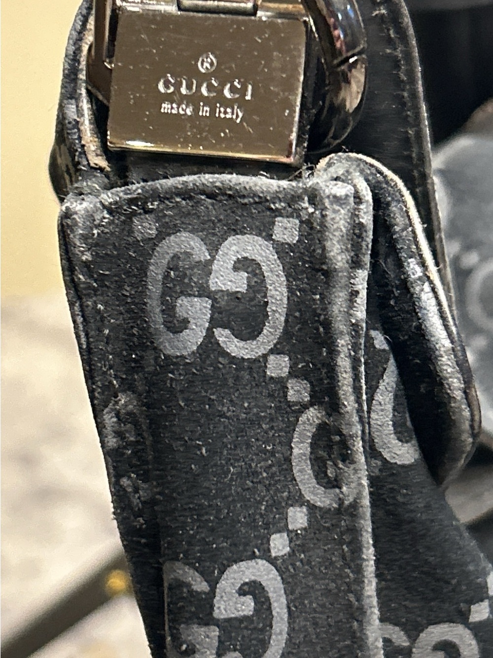 Vintage Gucci Jackie GG Monogram Shoulder Hobo with Silver Hardware - Picture 12 of 12